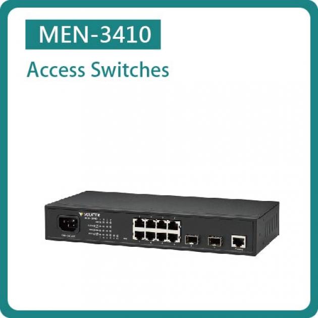 MEN-3410 / LAYER 2 MANAGED ACCESS GIGABIT SWITCH 8 X 10/100/1000 RJ45 & 2 X GBE SFP 1