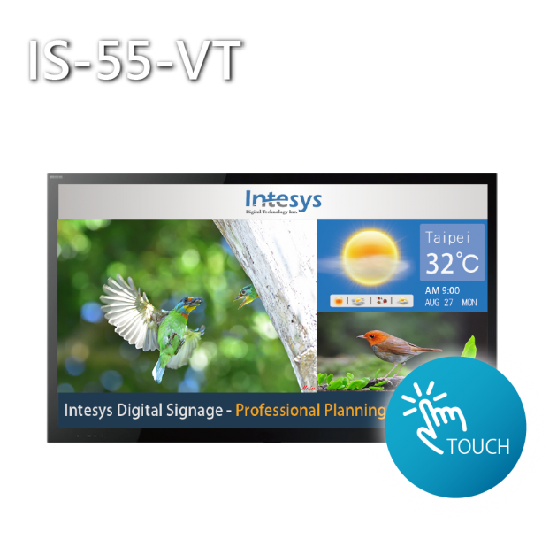 【壁掛式、電容觸控】55吋-智慧數位看板/廣告機(CMS連網型) 1