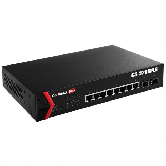 GS-5208PLG / 智慧型8埠GBE + 2埠SFP 網管POE+交換器 4